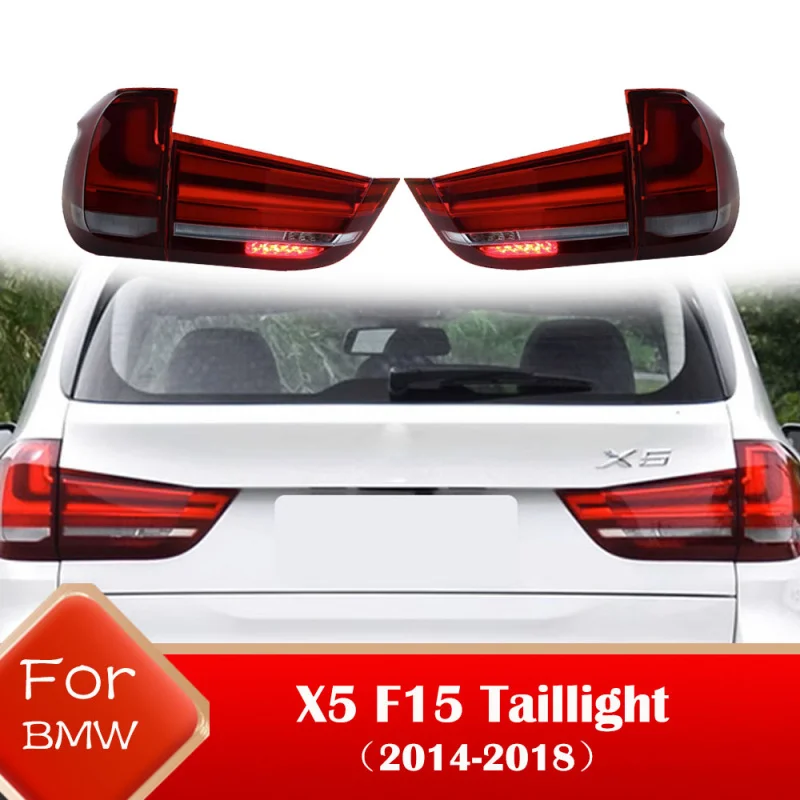 

Автозапчасти для BMW X5 F15: задний фонарь в сборе, 2014-2018, светодиодный, стоп-сигнал, указатель поворота, задний габаритный фонарь, установка Plug and Play
