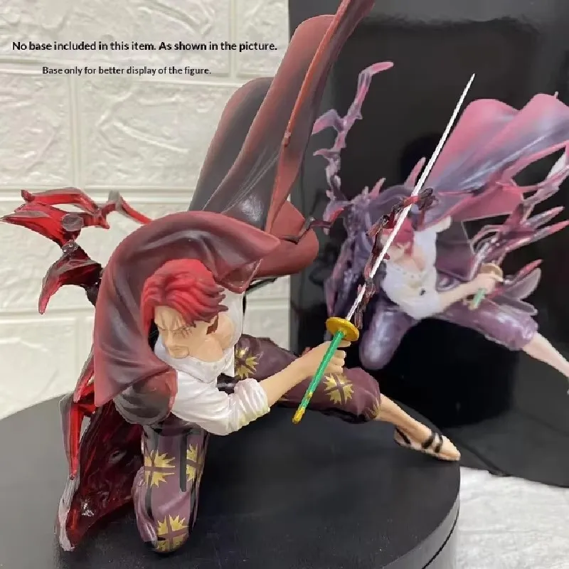 

Hot One Piece Four Emperors Shanks Crouching Pose Battle Scene Figurine PVC Model Desktop Ornament Anime Collectible Fan Gift