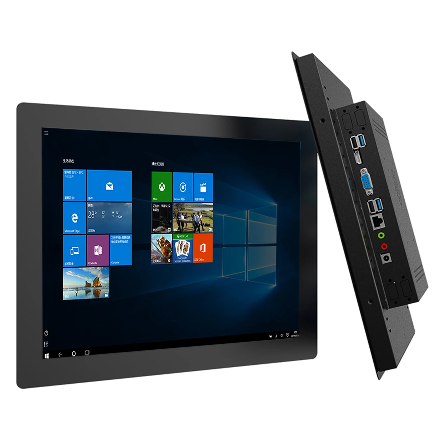14 inch industrial mini touch computer all-in-one pc with resistive touch screen tablet pc panel built-in wifi com for win10 Pro