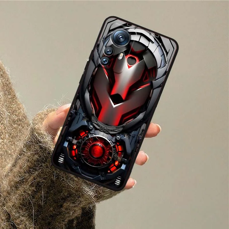 Mechanical style pattern For Xiaomi Mi 15 14 13 13T 12 12T 12S 11 11i 11T Pro Ultra Lite 5G Black Soft Phone Case