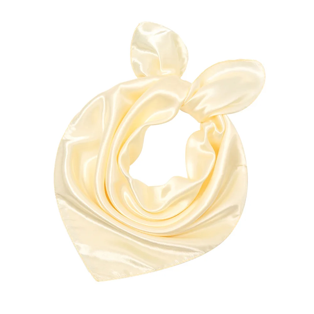 2025New Plainfashion الحرير لون واحد المهنية 60 مربع بوصة وشاح تقليد الحرير وشاح مربع صغير هدية وشاح #6