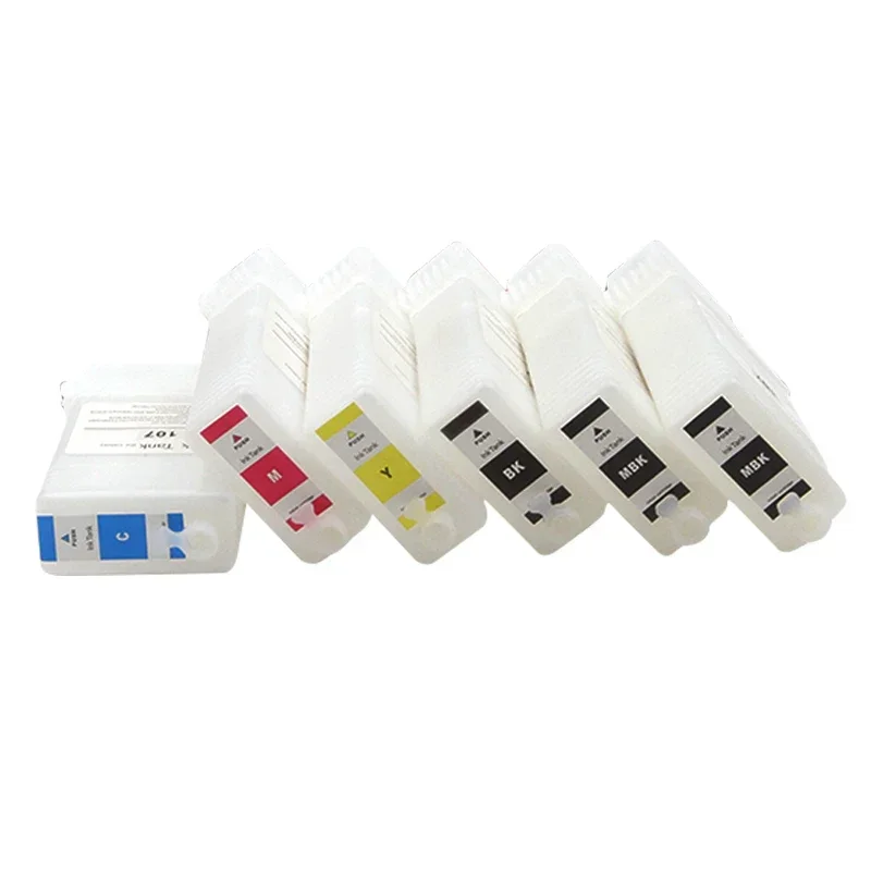 PFI-120 PFI120 Refillable Ink Cartridge With Permanent Chips For Canon TM-200 TM200 TM-205 TM-300 TM-305 TM300 130ML 5Colors/Set