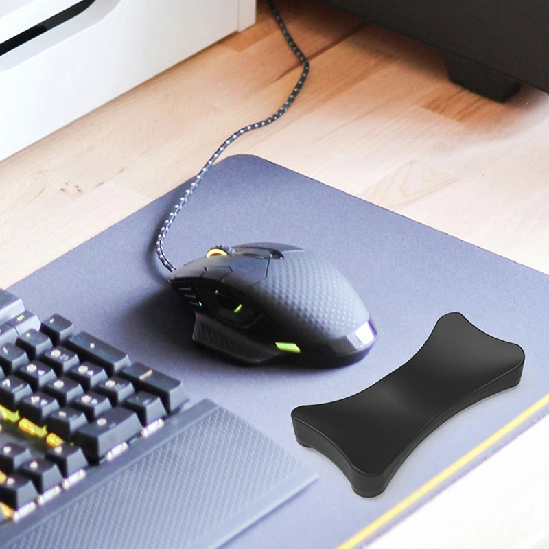 Removable Computer Silicone Mouse Desktop Wrist Cushion Pad For PC Laptop Working Gaming Keyboards Hand Wristband With Rollers