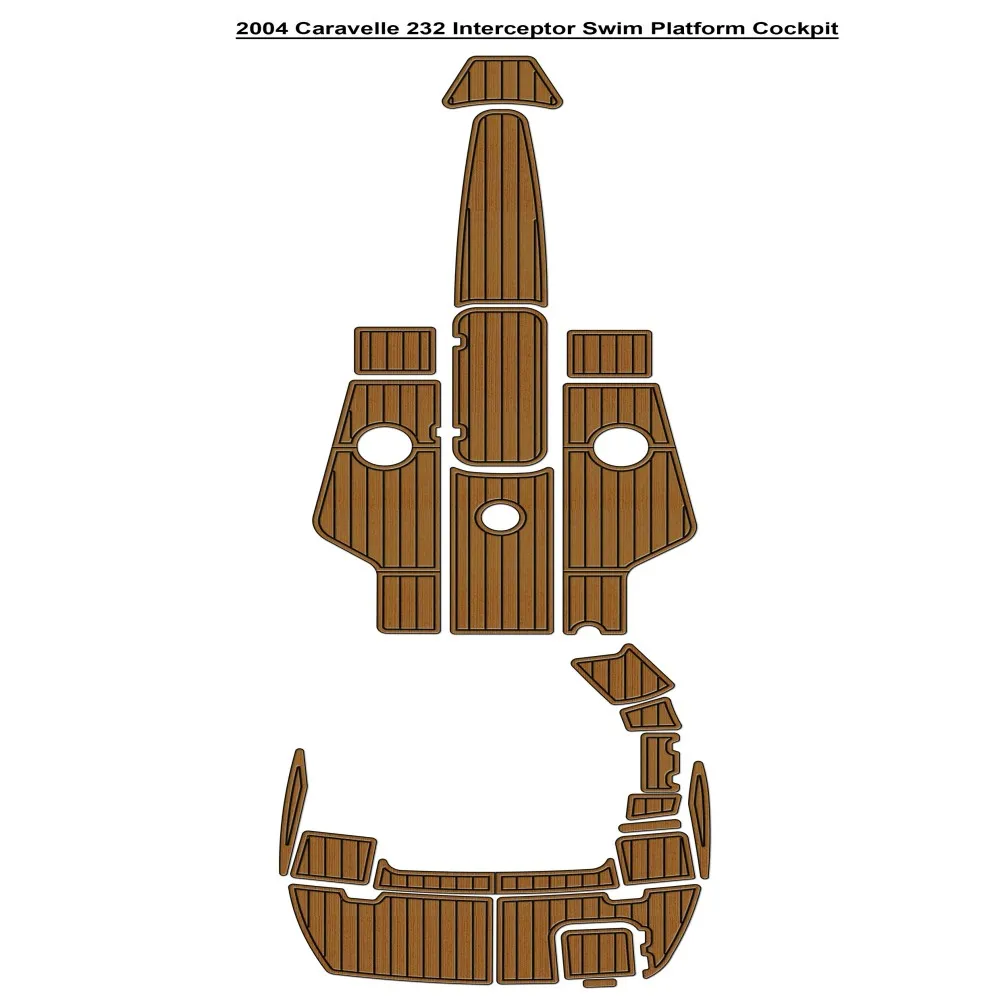 

2004 Caravelle 232 Interceptor Swim Platform Cockpit Pad Boat EVA Foam Deck Floor Mat SeaDek MarineMat Gatorstep Style Adhesive