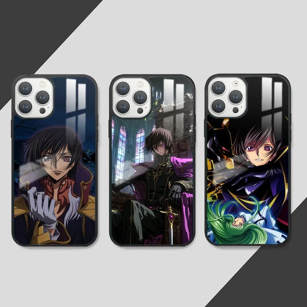 Comics Lelouch the Rebel Phone Case For iPhone 16 15 14 13 12 11 Pro Max Plus Mini PC Fashion mirror phone case