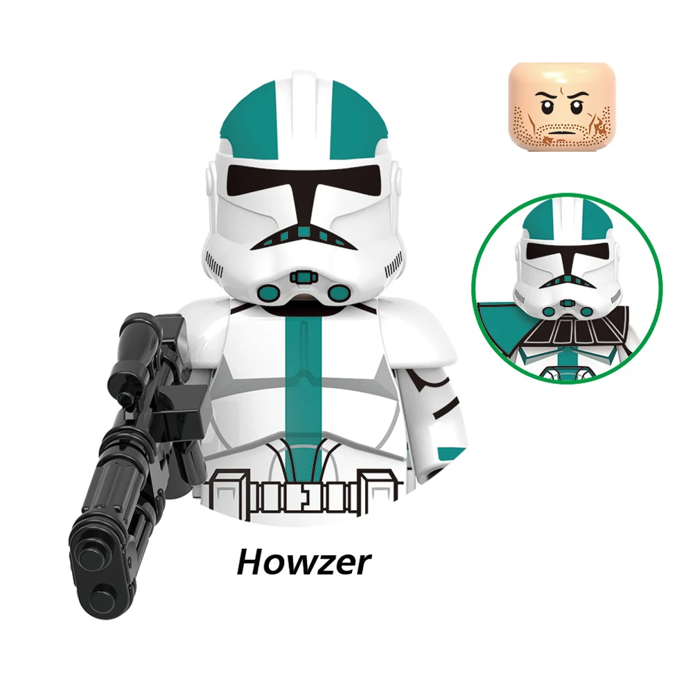 G0122 Clone Troopers Bouwstenen Commandant Cody Rex Hengsthowzer Ravage Jesse De Slechte Batch Bakstenen Elite Team Troopers Speelgoed