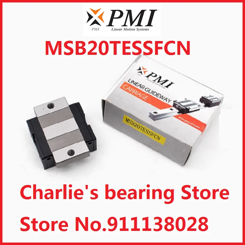 1pc 100% brand new original genuine PMI brand linear guide carriage model MSB20TE-N