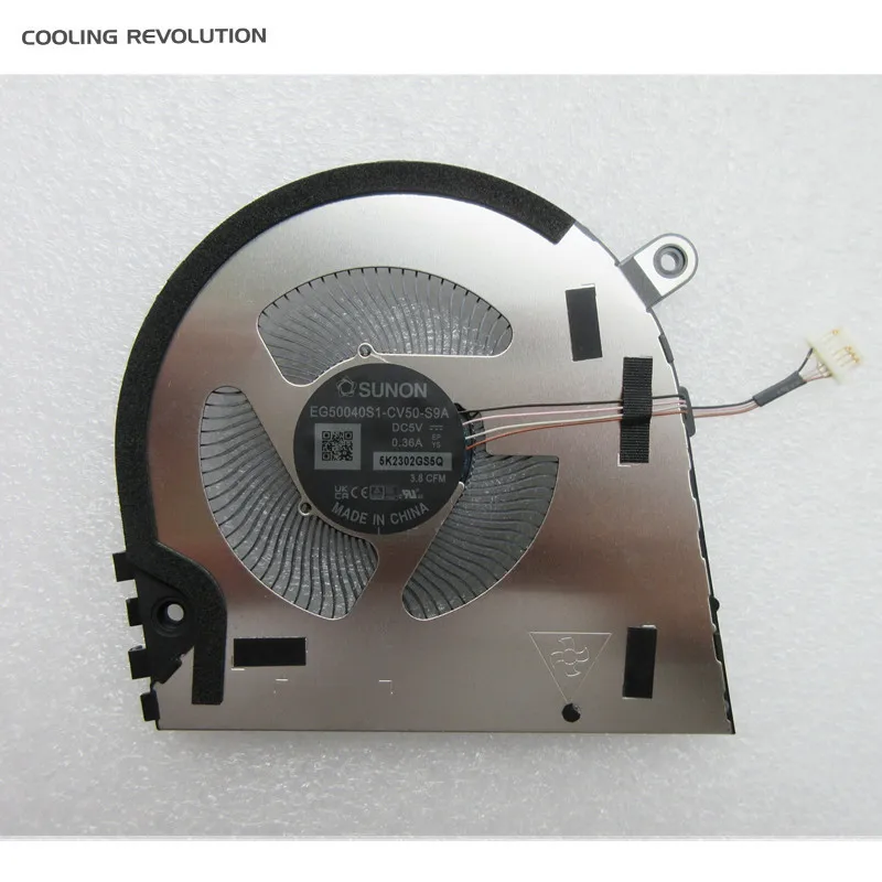 

New Original Laptop CPU Cooling Fan For DELL 2023 EG50040S1-CV50-S9A DC5V 0.36A 3.8 CFM 6Pin