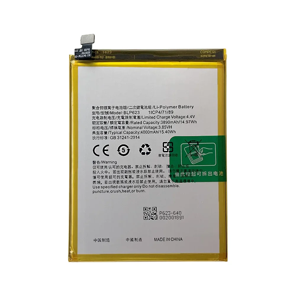 BLP623  Replacement Battery For OPPO R9S Plus BLP-623 F3 Plus F3+ R9SP CPH1611 CPH1613 Mobile Phone High Quality Bateria