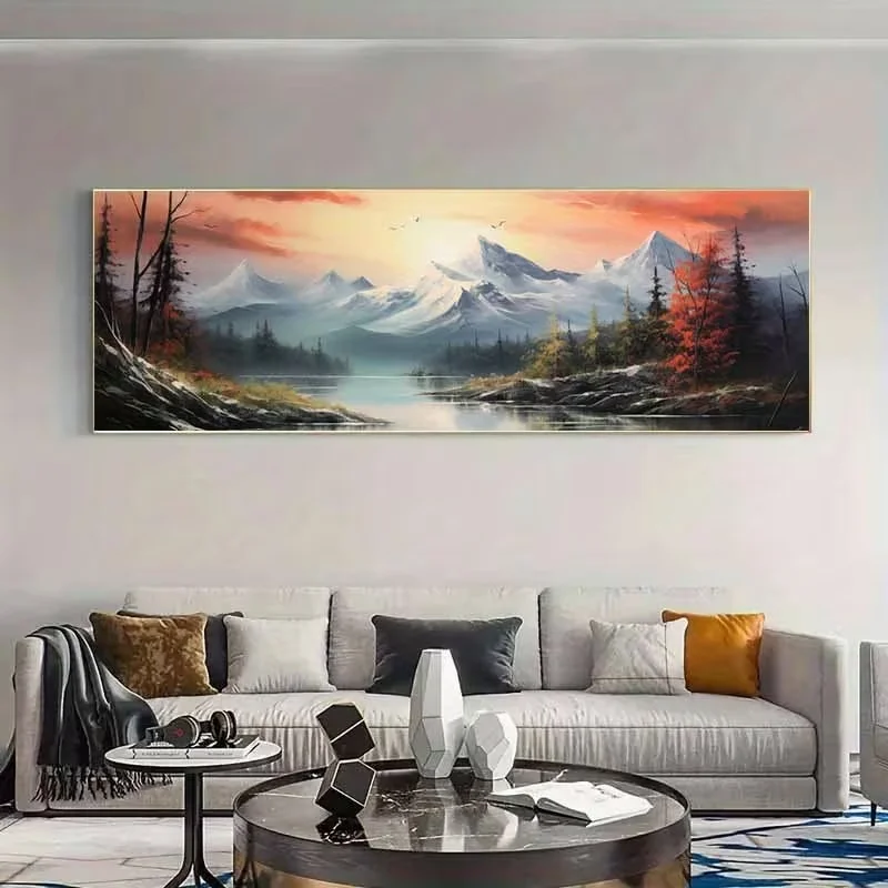 2D Flat, 2D Flat, 2D/Flat 1pc Frameless Canvas 2D Flat Painting, 2D Flat Painting, 1pc Frameless Large Canvas Poster, Featuring