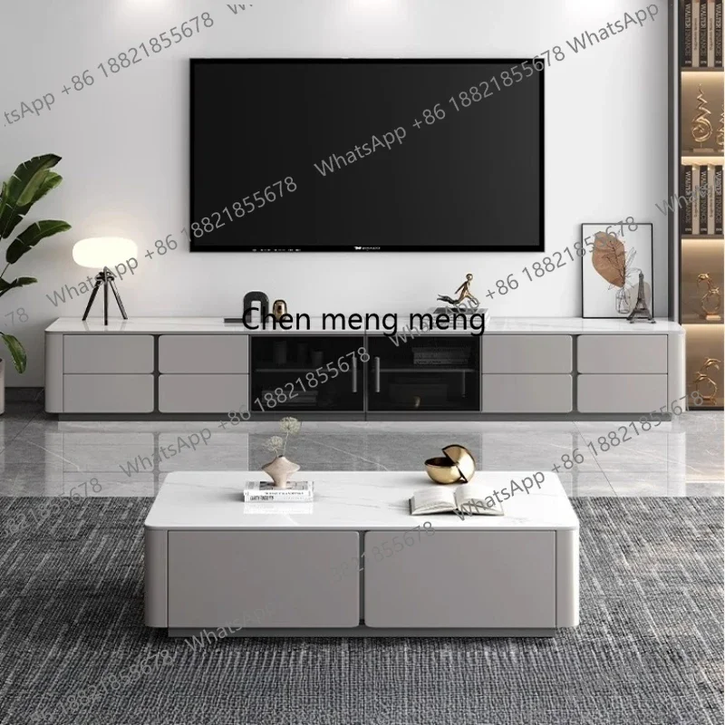 Design Extension TV Stand Gold Glass Modern Television TV Stand Floor Luxury Meuble Television Salon Farniture For Living Room R