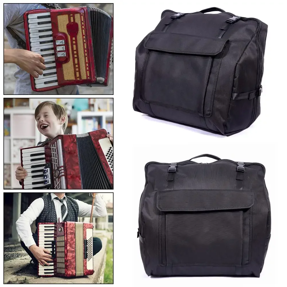 48/60/80/96/120 Optional Bass Piano Accordions Gig Bag Water-resistant Cloth Thicken Accordion Storage Case Hard Cover Anti-slip