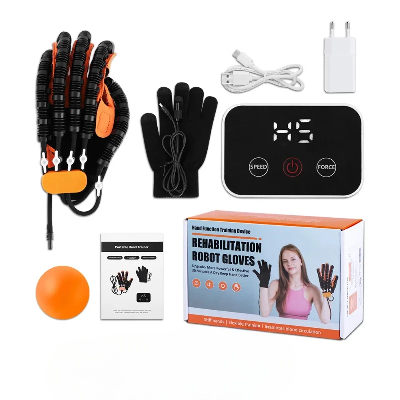 

Upgraded Left Right Hand Massage Rehabilitation Robot Gloves Device for Stroke Hemiplegia Hand Function Recovery Finger Trainer