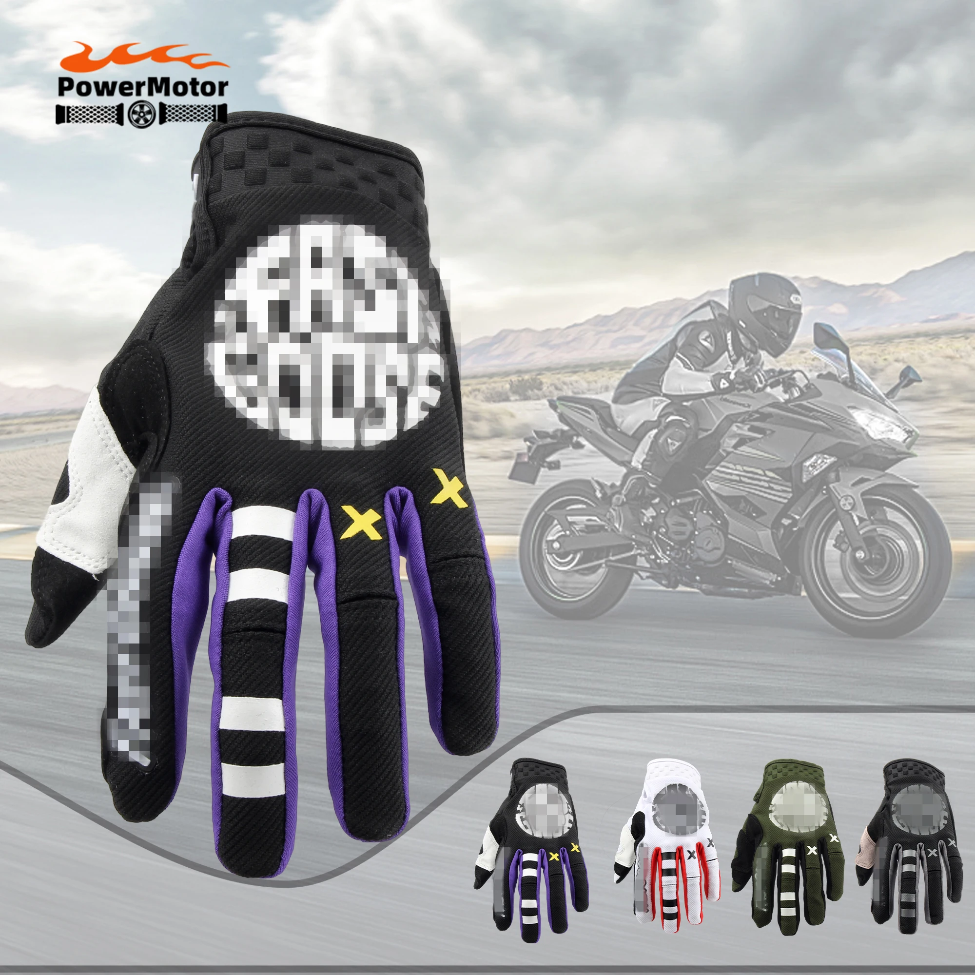 Motorrad Radfahren atmungsaktive Handschuhe Männer Frauen rutsch feste Guantes Moto Motorrad Voll finger Touchscreen Handschuhe MTB Fitness