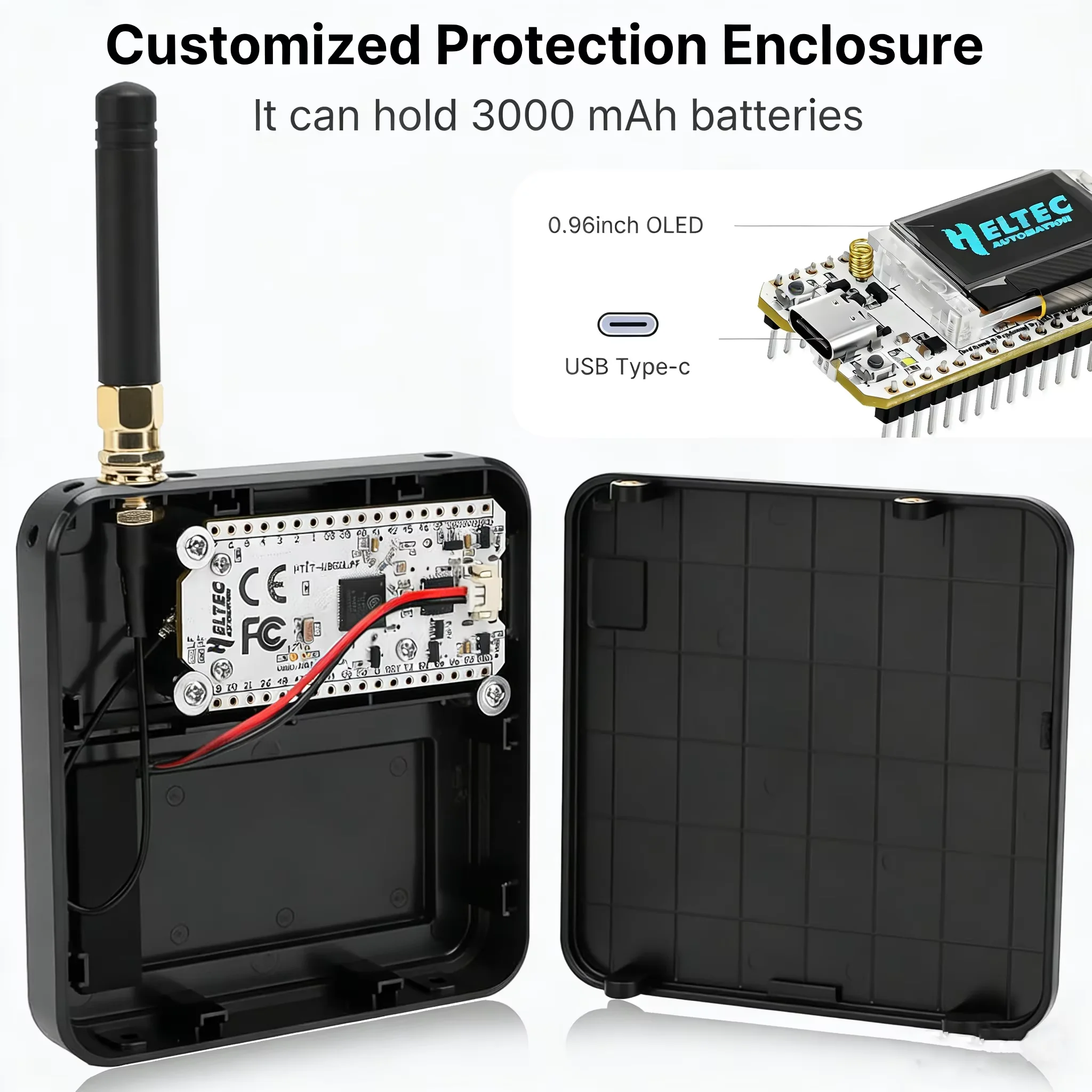 

Heltec WiFi LoRa 32 V3 with 3D Printed Case ESP32-S3 SX1262 Meshtastic LoRaWAN Development Board