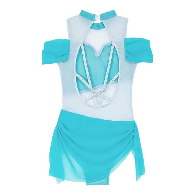 Kinderen Meisjes Mouwloze Sport Gymnastiek Workout Jurk Kinderen Patchwork Ballet Dans Turnpakje Ballerina Fee Feestkostuums