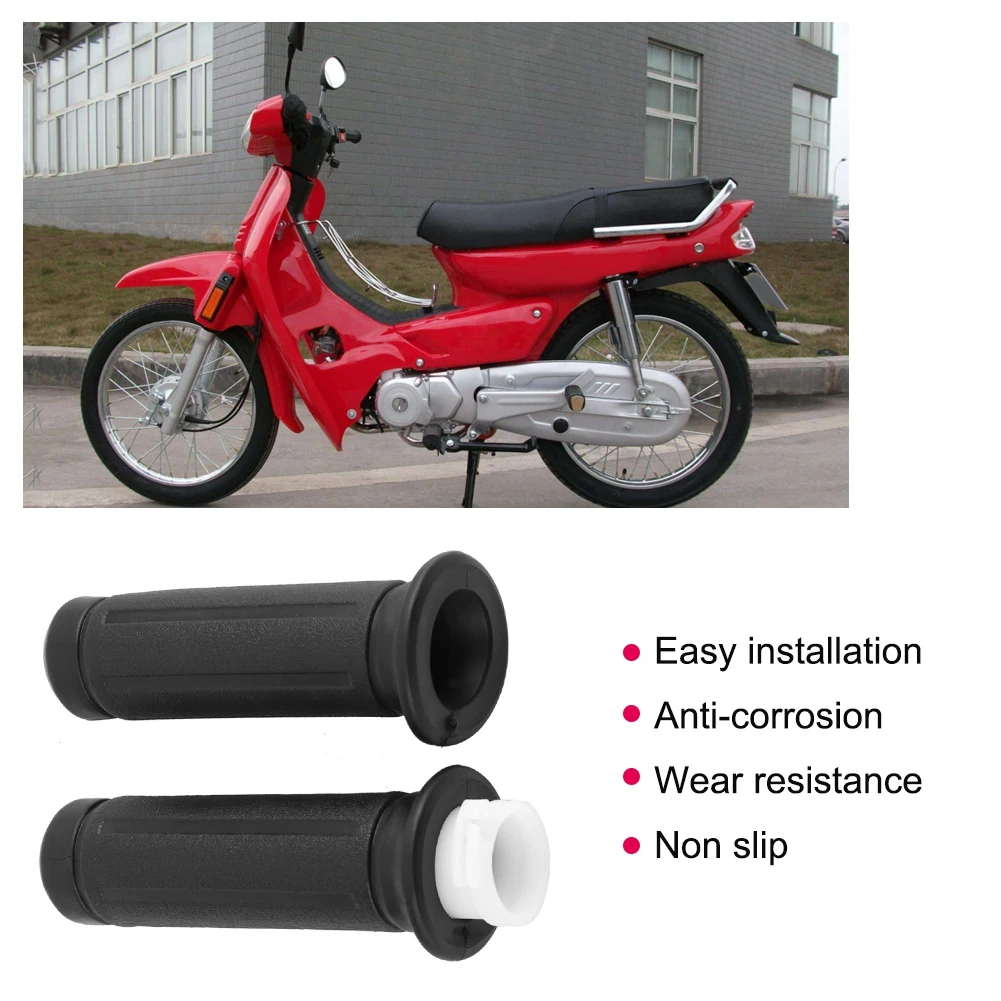 1 Pair Non-slip Handle Throttle Control Grip Wear Resistance Replacement For 7/8 GY6 Scooter Moped 50cc 125cc 150cc Accessories