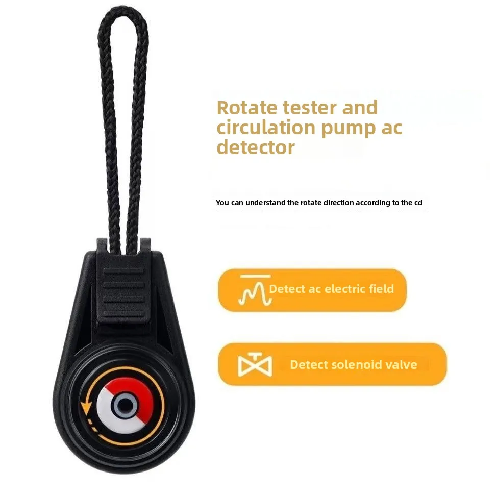 Electromagnetic magnet tools for detecting AC fields and rotary testers for circulating pumps