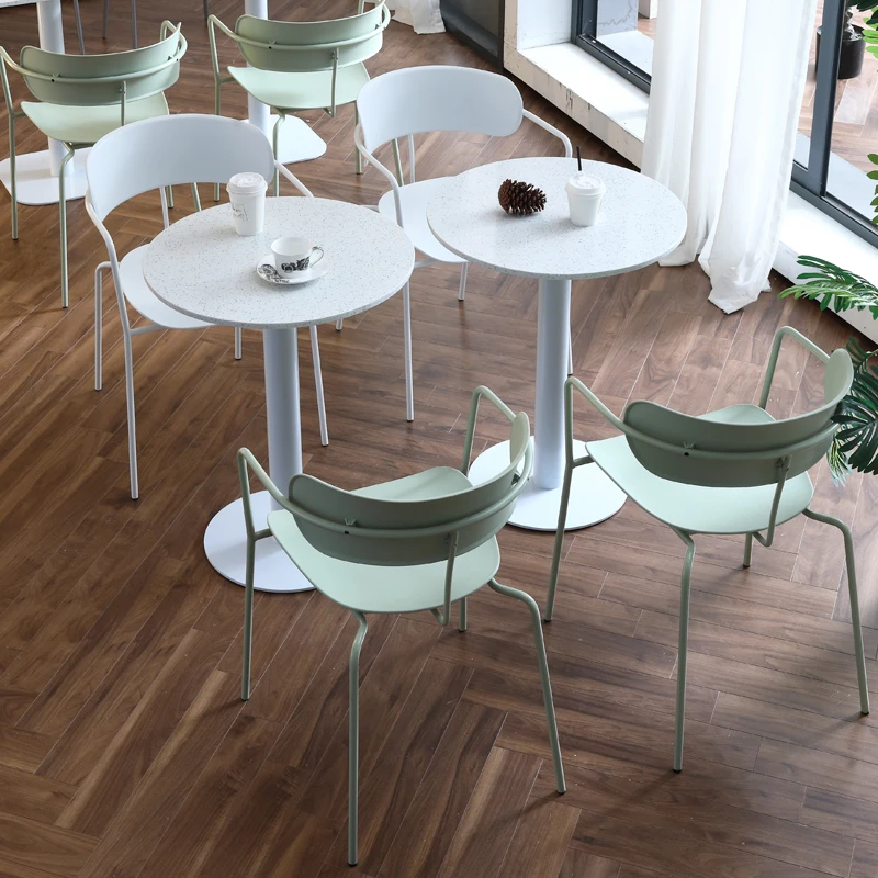 Designer Modern Pub Chairs White Coffee Table Sets Tea Round Mini Table French Chair Coffee Table Muebles De Cafe Furniture