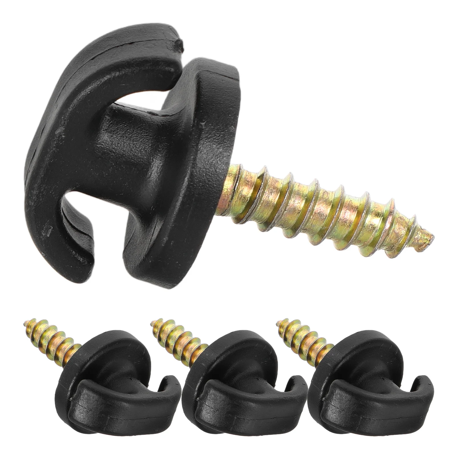 

4Pcs Car Trunk Equipment Hooks Original Flat Upright Installation Trunk Organizer Hooks for Shopping Bags Cargo Nets Sports Gear