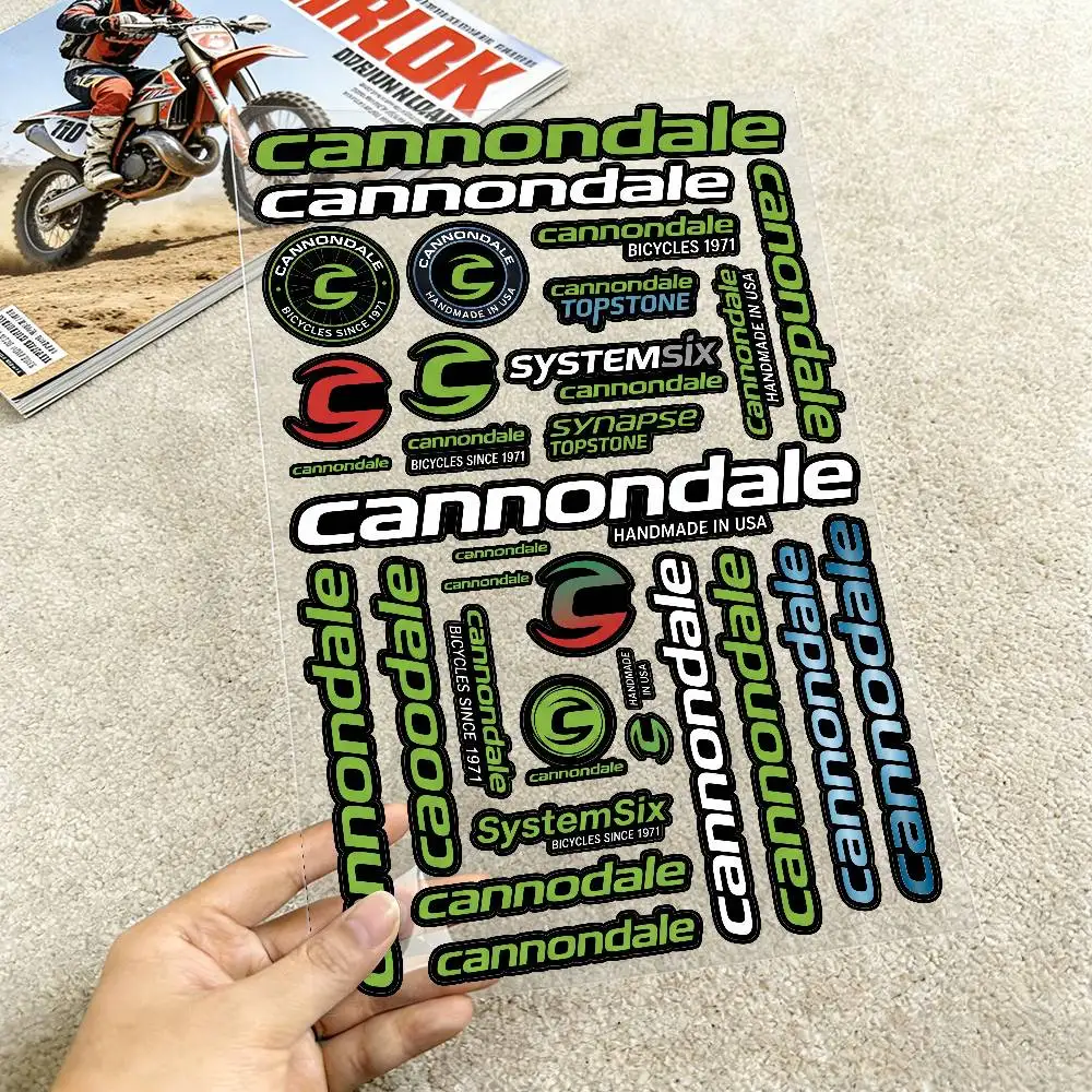 

Светоотражающие наклейки для мотоциклов Cannondale, водонепроницаемые наклейки для шлема, скутера, топливного бака, ящика для инструментов, гоночные наклейки