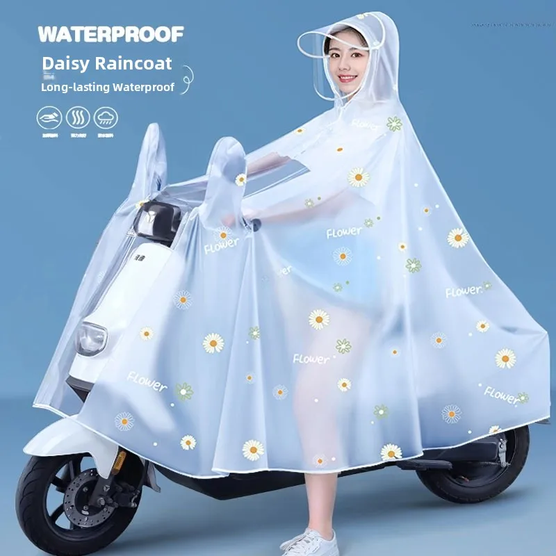 

Women's Thiened Outdoor Bicycle Vehicle Raincoat Lightweight Durable Adult Bike Single User Special Design