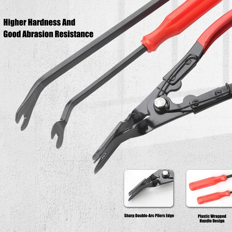 19PCS/Bag Car Trim Removal Tool Interior Door Clip Panel Trim Dashboard Removal Kit Auto Car Opening Repair Tool Set