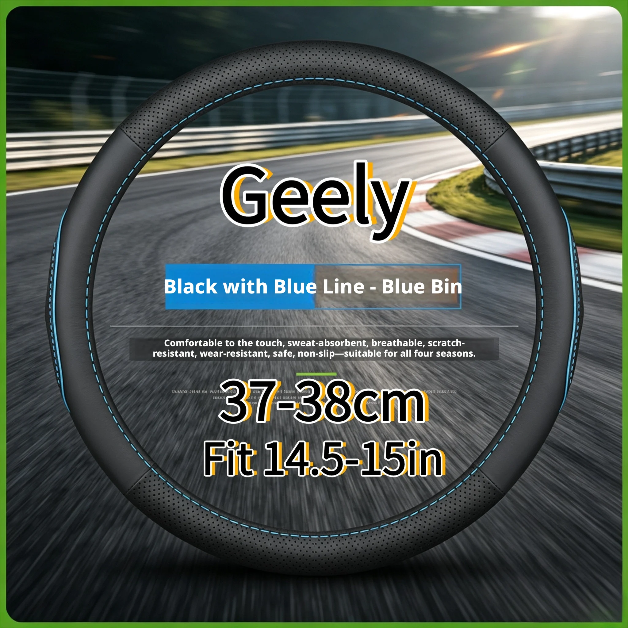 Anti slip car steering wheel cover suitable for Geely Monjaro Starray Coolray GX3 Pro Azkarra Emgrand Okavango Geometry C EX5