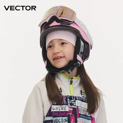 VECTOR Kids Children Ski Helmet Integrally-molded Outdoor Sports Protection Snowboard Helmet Man Women Skiing Equipment