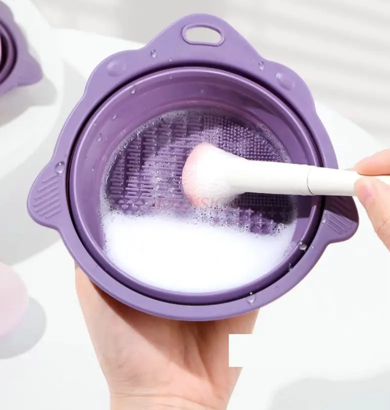 1pcs Makeup brush, cleaning bowl, cleaning soap, tool set, beauty blender, powder puff, dry cleaner, air drying net