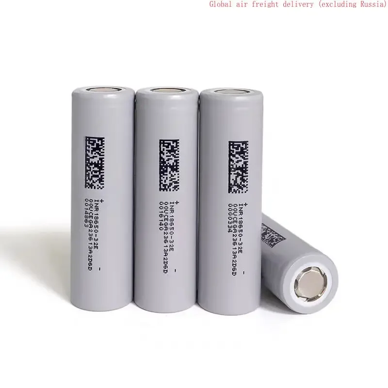 100% true capacity 18650-32E 3.7V 3200mAh flat top lithium-ion rechargeable battery suitable for most 3.7V electronic products