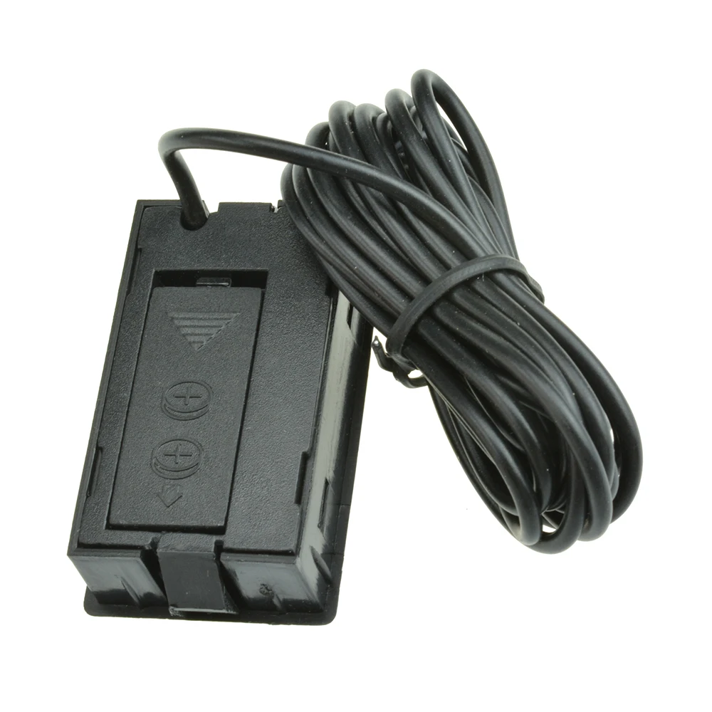 Mini cyfrowy termometr LCD do pomiaru czujnik temperatury w pomieszczeniu przyrządy do pomiaru temperatury z sondą 1M TPM-10 biały czarny