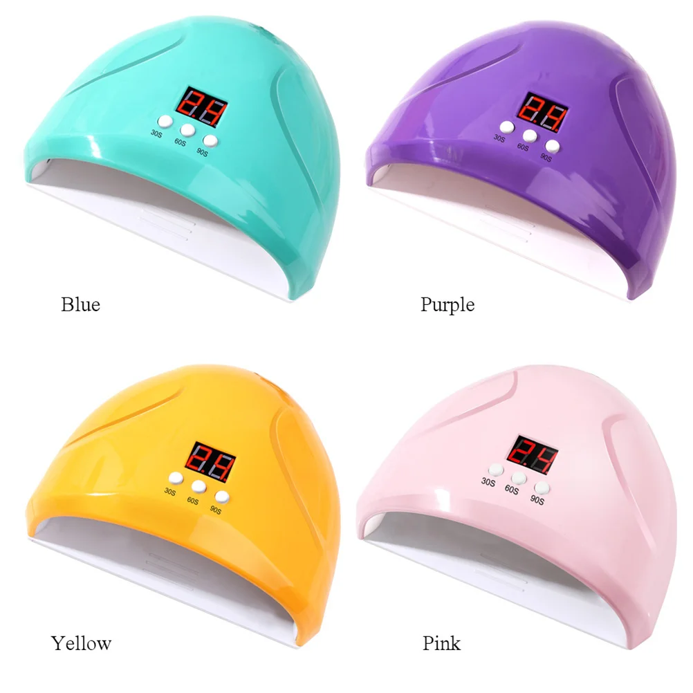 36W Nail Lamp Gel Polish Curing Machine With 3 Timer Settings Lcd Display Smart Sensor Manicure Dryer Uv Led Nail Drying