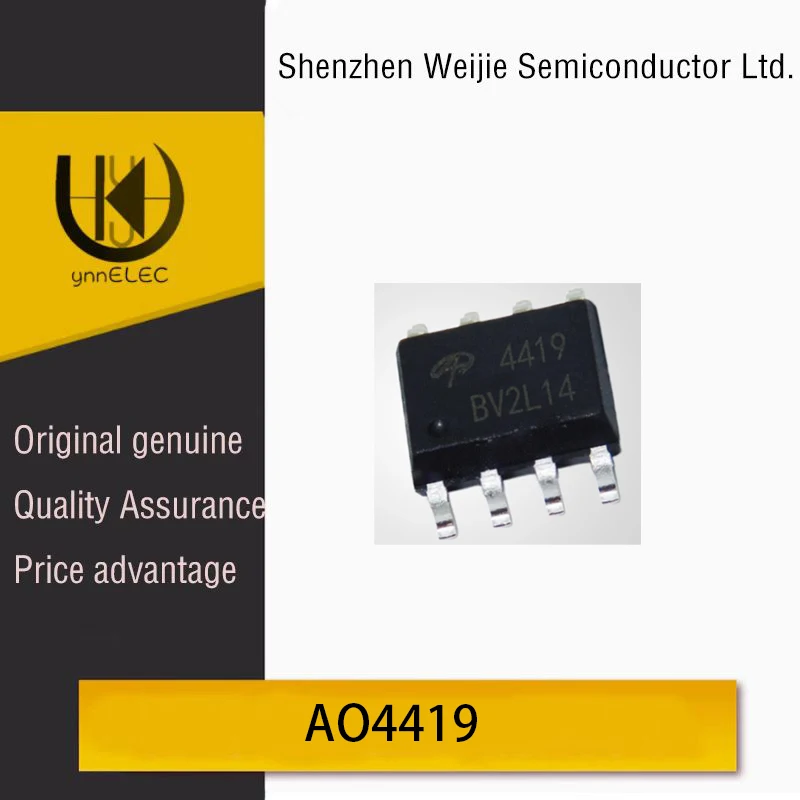 Brand New Original AO4419 4419 -9.7A/-30V SOP8 P-Channel MOSFET Field Effect Transistor Chip