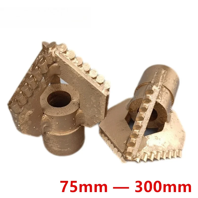 Three Wings Alloy Drill Bit 3 Blades Digging Artesian Water Well Exploration Drilling Machine Accessories