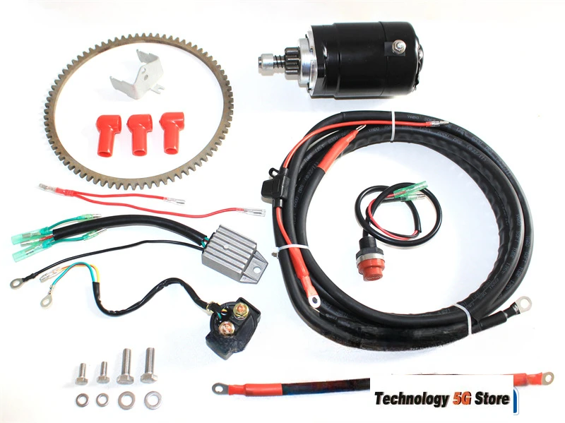 

Outboard Motor Rear-operated Electric Starter Accessories for Tohatsu Mercury 2-stroke 25/30 HP