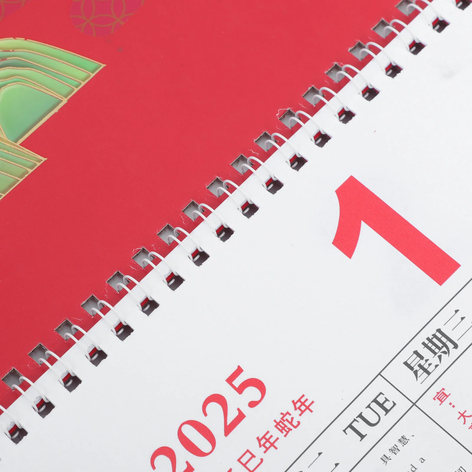 2025 Calendario da parete in carta da appendere Delicato cinese tradizionale Anno del serpente Calendario lunare da ufficio Pianificatore da parete decorativo