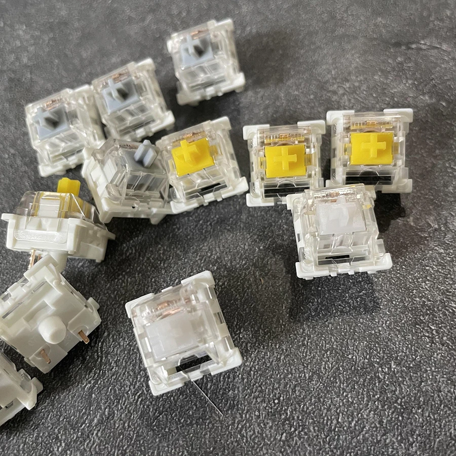 Outemu Switch Dustproof Linear Tactile Clicky Silent 3Pin مفاتيح للوحة المفاتيح RGB LED SMD Gaming متوافقة مع مفتاح MX