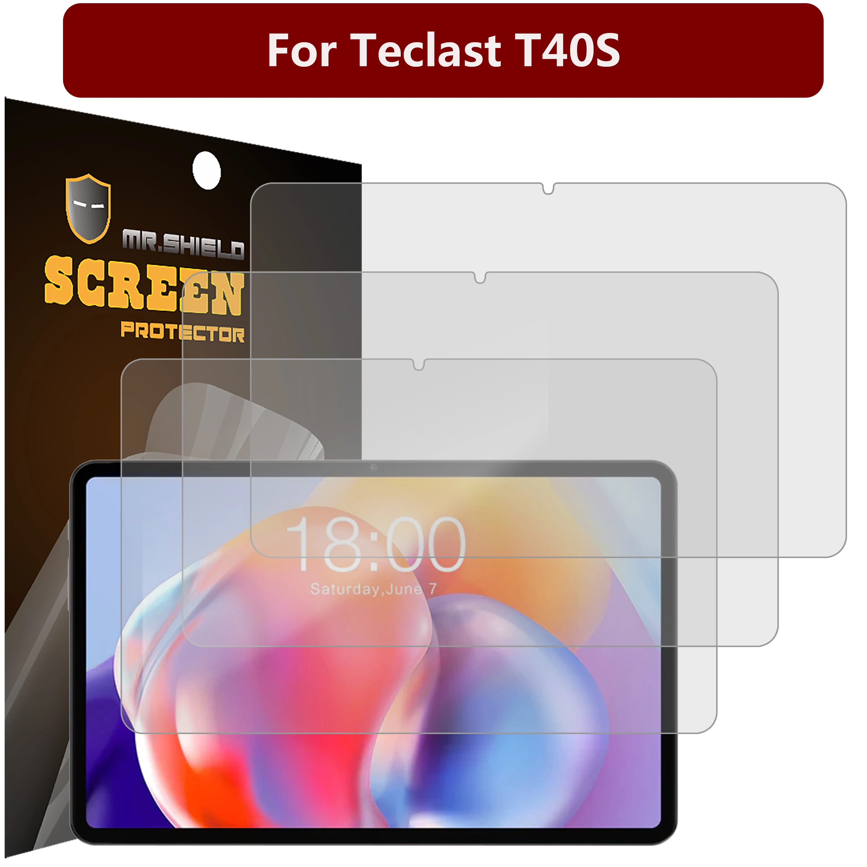 Mr.Shield [3-Pack] Screen Protector For Teclast T40S Tablet 10 Inch Anti-Glare [Matte] Screen Protector (PET Material)