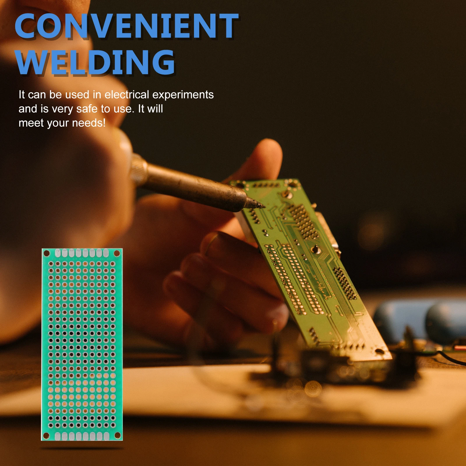 

12Pcs Universal Circuit Board Thick Durable Sturdy Experiment Circuit Plate Practical Breadboard Supplies Universal Breadboard