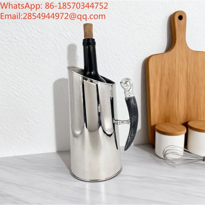 Modern Simple Stainless Steel Ice Bucket Kettle Decoration Soft Decoration Creative Home Ornament