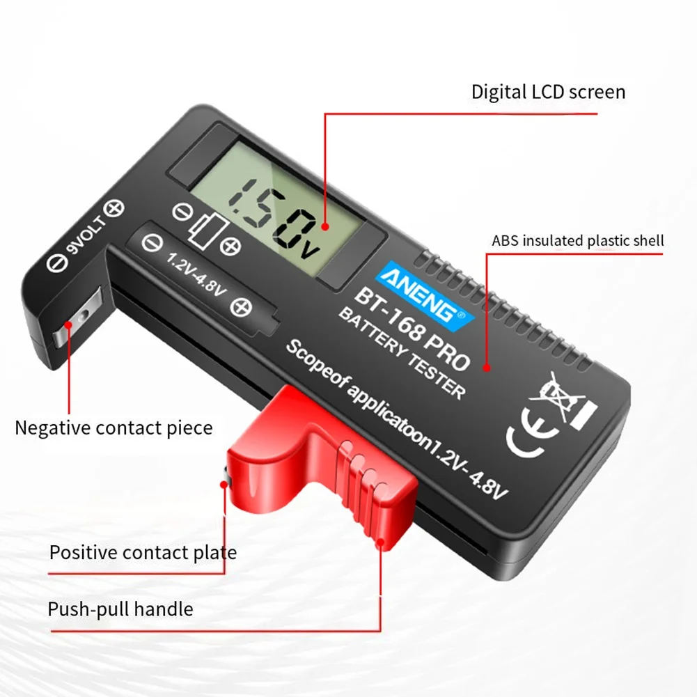 ANENG BT-168 PRO Battery Tester Digital Display Battery Meter Voltage Tester Electrical Analysis Instruments Measurement