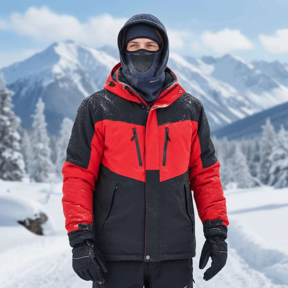 Waterproof Polar Fleece Balaclava Hat Cycling Skiing for Cold Weather Hooded Neck Warmer Thermal Face Neck Warmer Beanie Cap