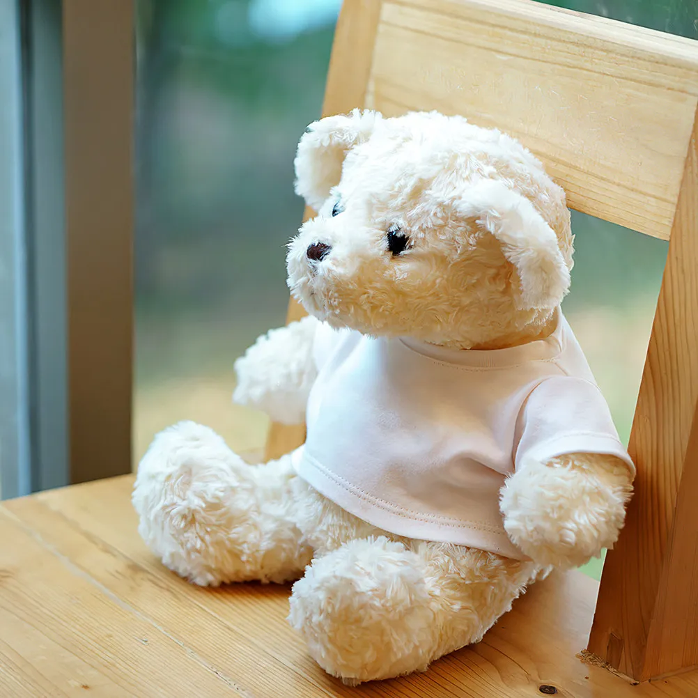 

3Pcs Short Sleeve Bear Shirt Reusable Decorative Clothes Summer Stuffed Animal Clothing Set Stuffed Animal Clothes