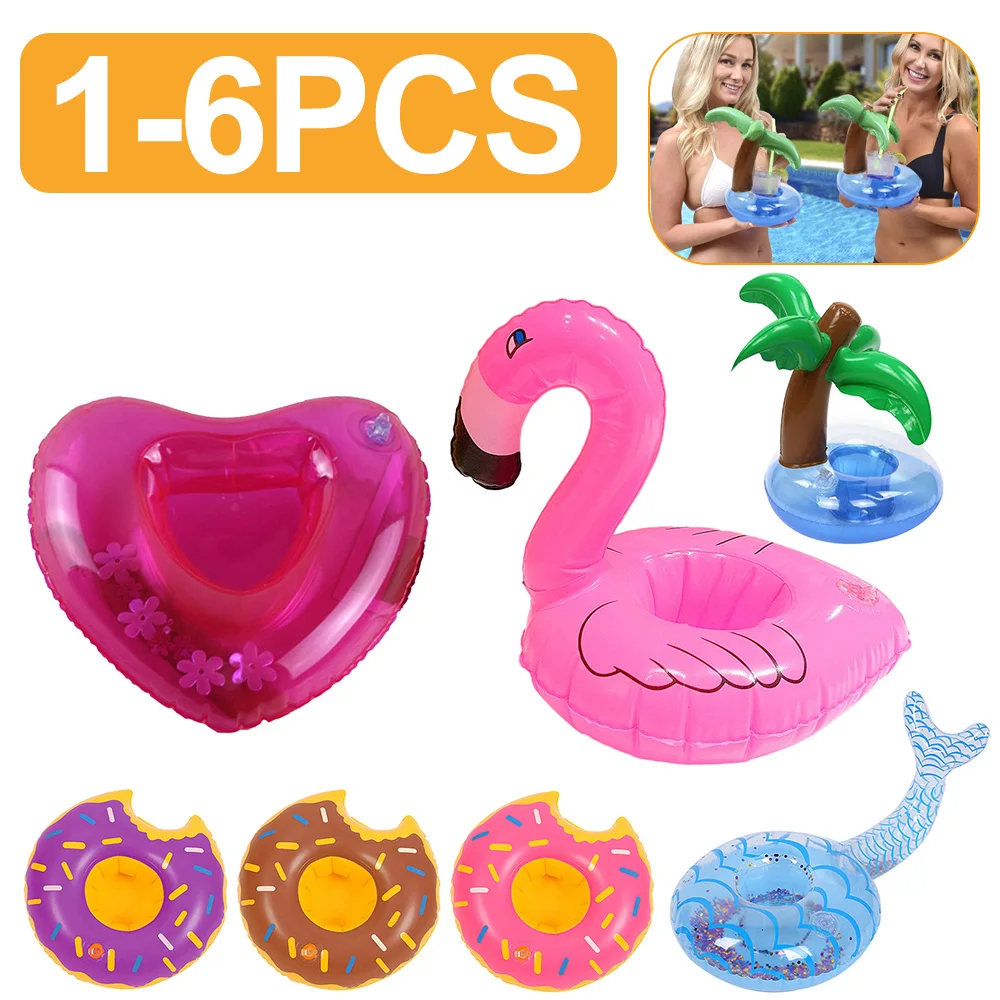 

Плавающий поднос для бассейна, подставка для чашки, держатели для воды, пива, ПВХ надувные подставки в форме сердца, подставки для пива, держатель для чашки