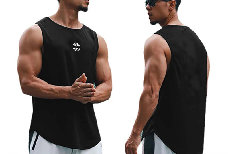 

Summer Mens Running Vests Quick Drying Mesh Loose Fitness Clothing Sports Tank Tops Men Gym Tee Tops Workout Sleeveles Shirt