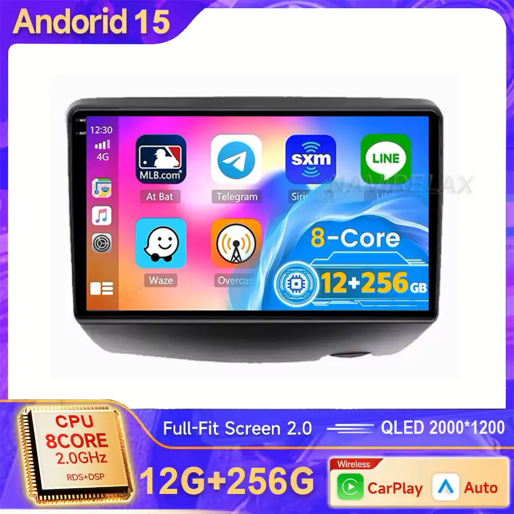 Radio de coche para Toyota Vitz XP10 Yaris Platz Echo 1999 -2005 reproductor de navegación automática Multimedia Android Auto Carplay pantalla táctil