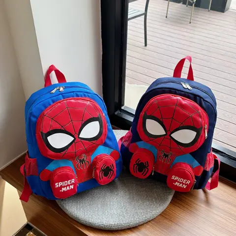 2025 아민 학교 배낭 3D 만화 거미 만화 배낭 소년 소녀를위한 방수 경량 초등학교 어린이 Schoolbag
