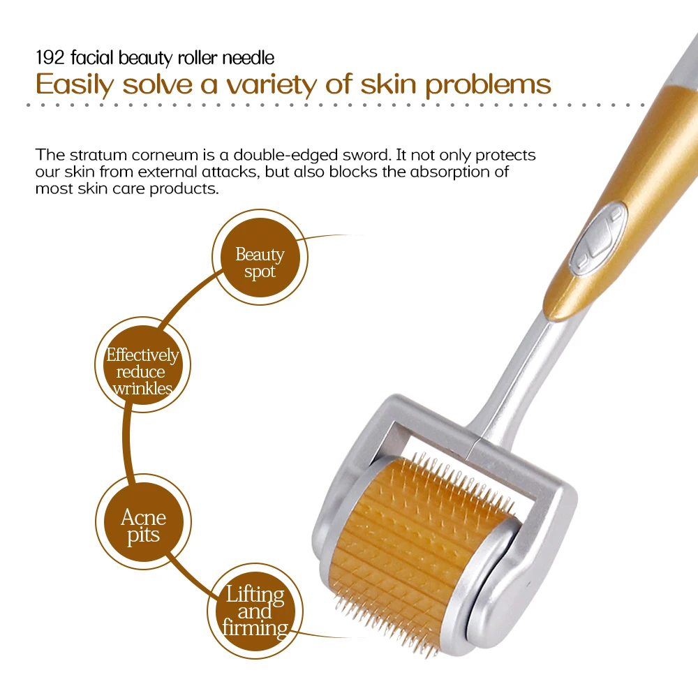 Derma Roller ZGTS 540 Naalden Microneedle Roller Gezicht Lichaam voor thuisgebruik Microdermabrasie Gezichtsroller Huidverzorging Dermaroller