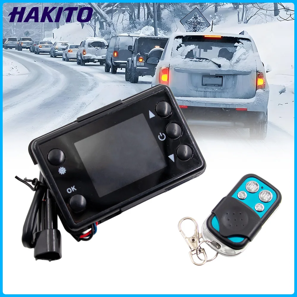

12V-24V 4 Buttons Diesels Air Heater LCD Display Monitor Switch LCD Monitor Switch +Remote Controller For Eberspacher Webasto